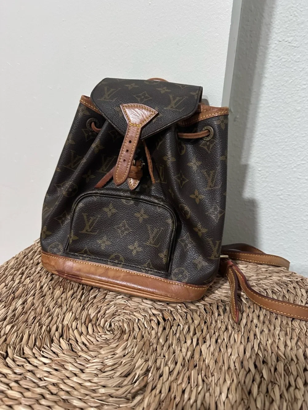 Louis Vuitton Brown Monogram Canvas Backpack Mini Montsouris